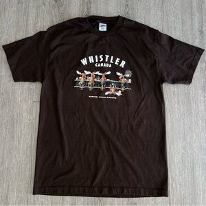 Gildan Whistler Canada Dark Brown T-Shirt